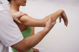 applied kinesiology on female patient