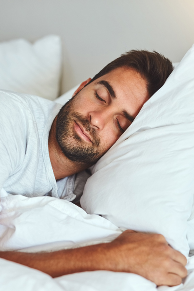 man sleeping peacefully