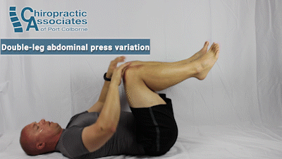 double leg abdominal press variations