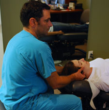 Dr. Paul Tassin analysing the neck.