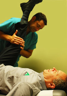 Dr. Paul Tassin will conduct stretches as well as the adjustment.
