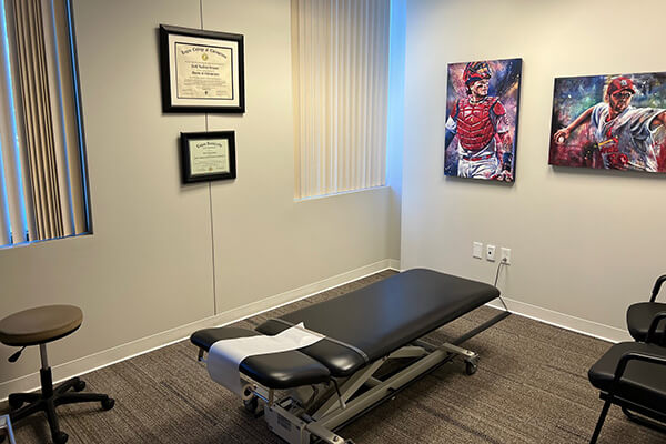 chiropractic exam room