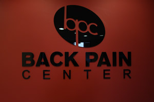 Back Pain Center sign 