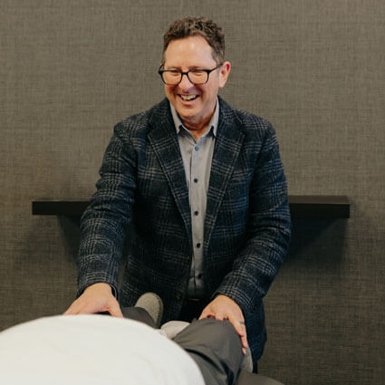 Dr. Orr Adjusting Patient