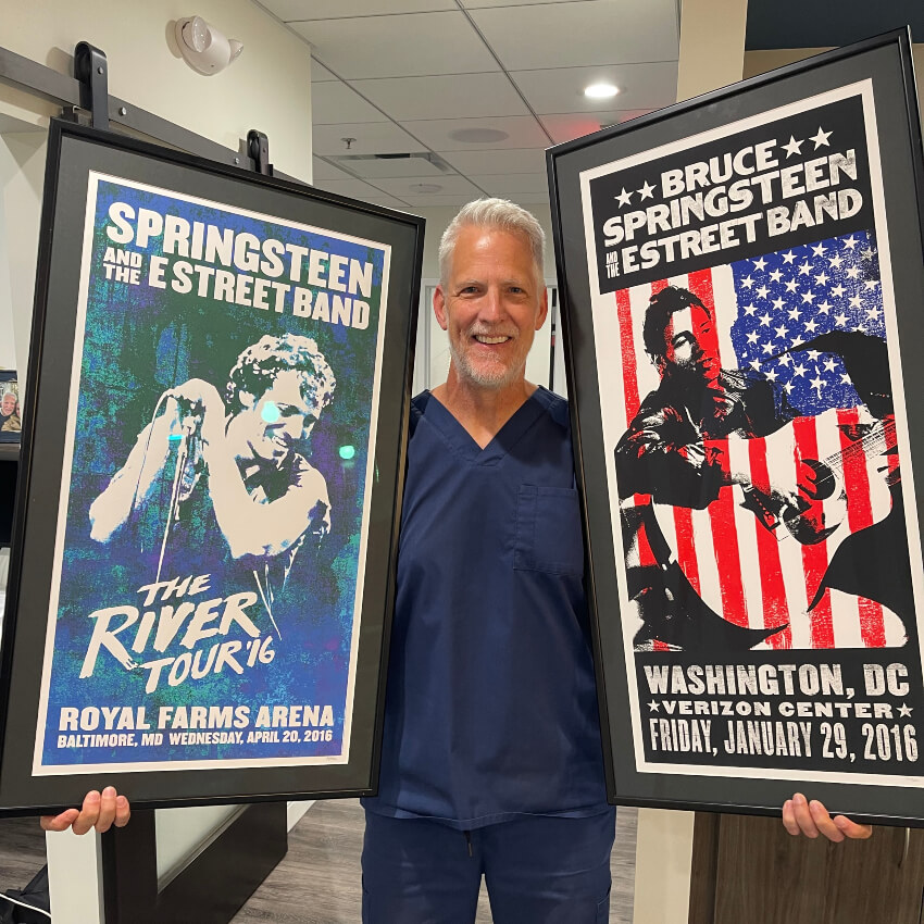 Dr Kulik and posters