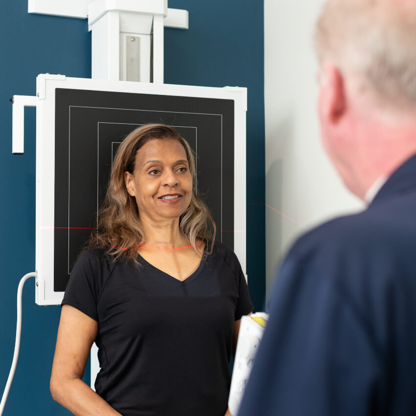 patient having xrays taken