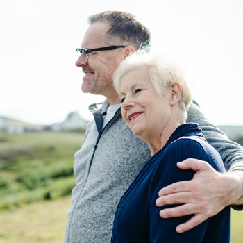 Couple enjoys ageing