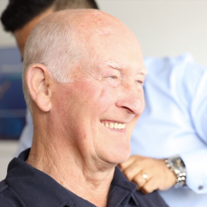 Smiling Auckland patient