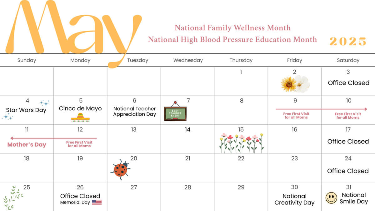 May 2025 calendar