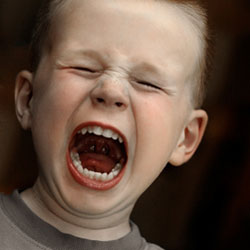 Screaming child