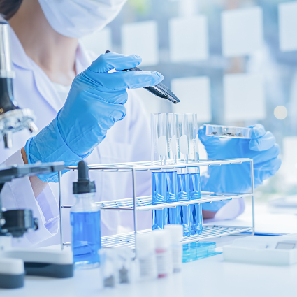 Lab Testing with vials