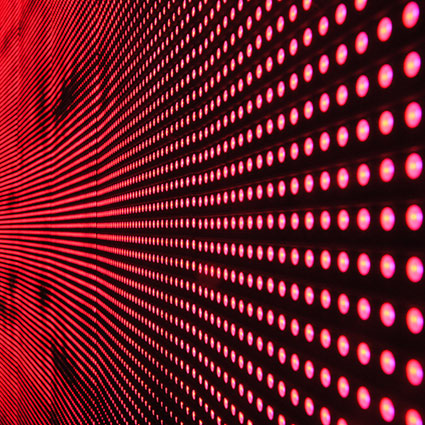 red LED lights