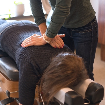 Patient treated with Chiropractic Care