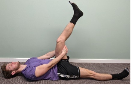 Hamstring stretch leg bent