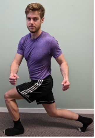 Man lunging and turning