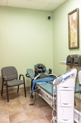 Treatment room at Total Care Chiropractic