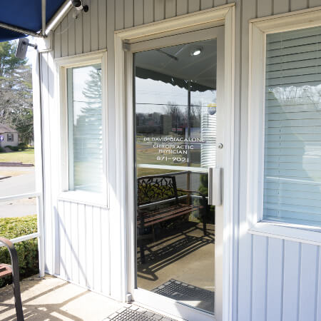 Chiropractic Center of Vernon office door