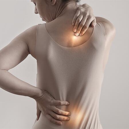 person with back & neck pain