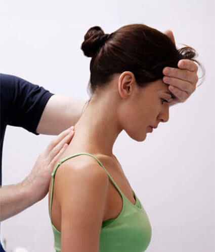 examining back and spine