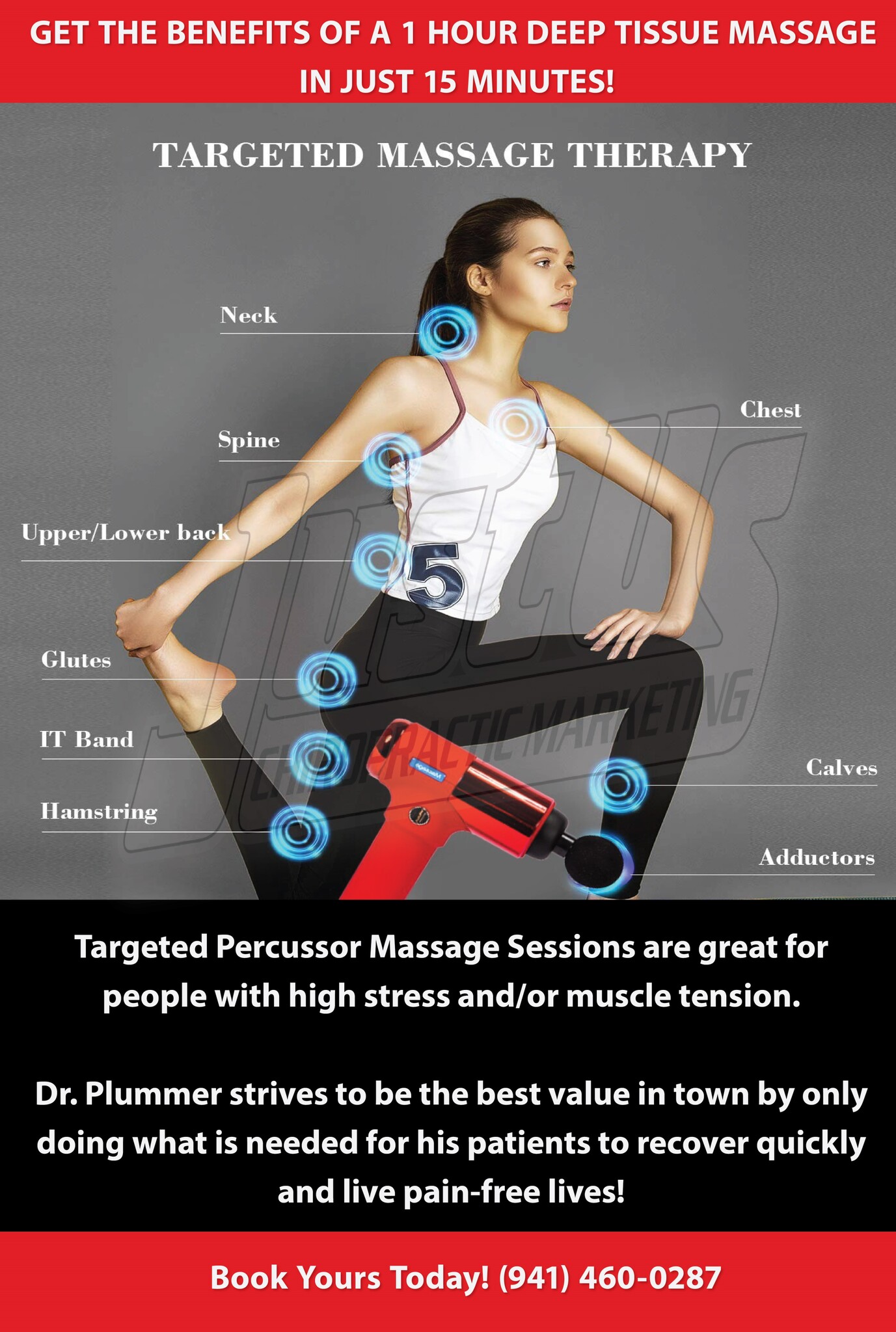 targeted massage therapy flyer
