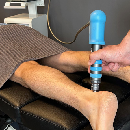 Shockwave therapy on ankle