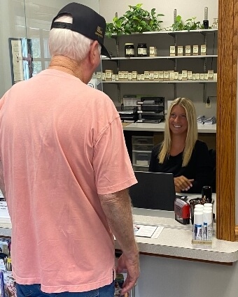 Wooster patient checking in at Moore Chiropractic & Wellness