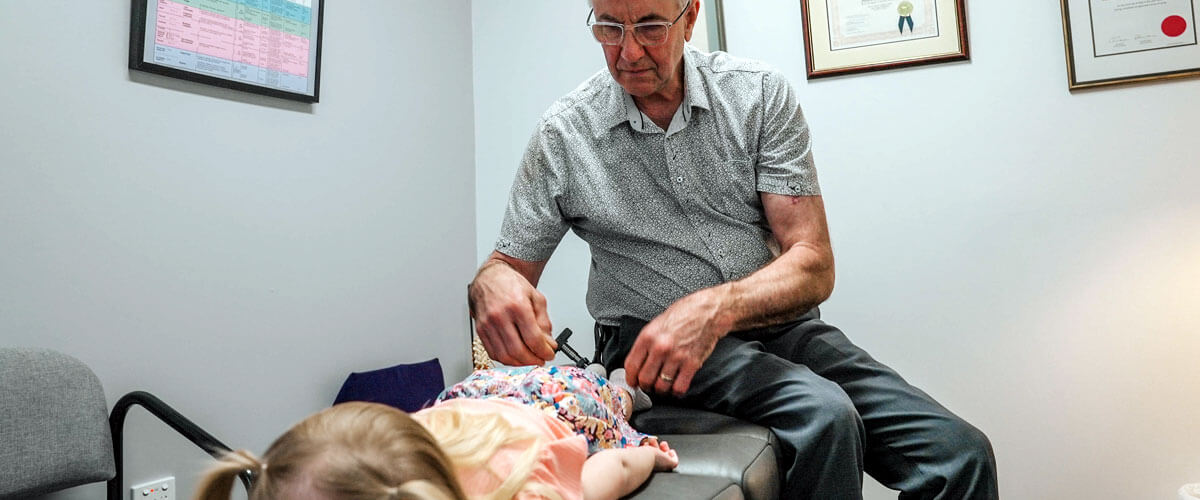Toowoomba pediatric patient being treated with an activator