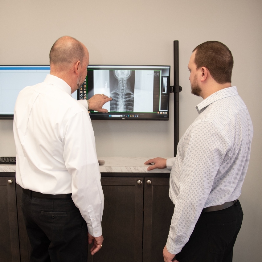 our doctors reviewing xrays