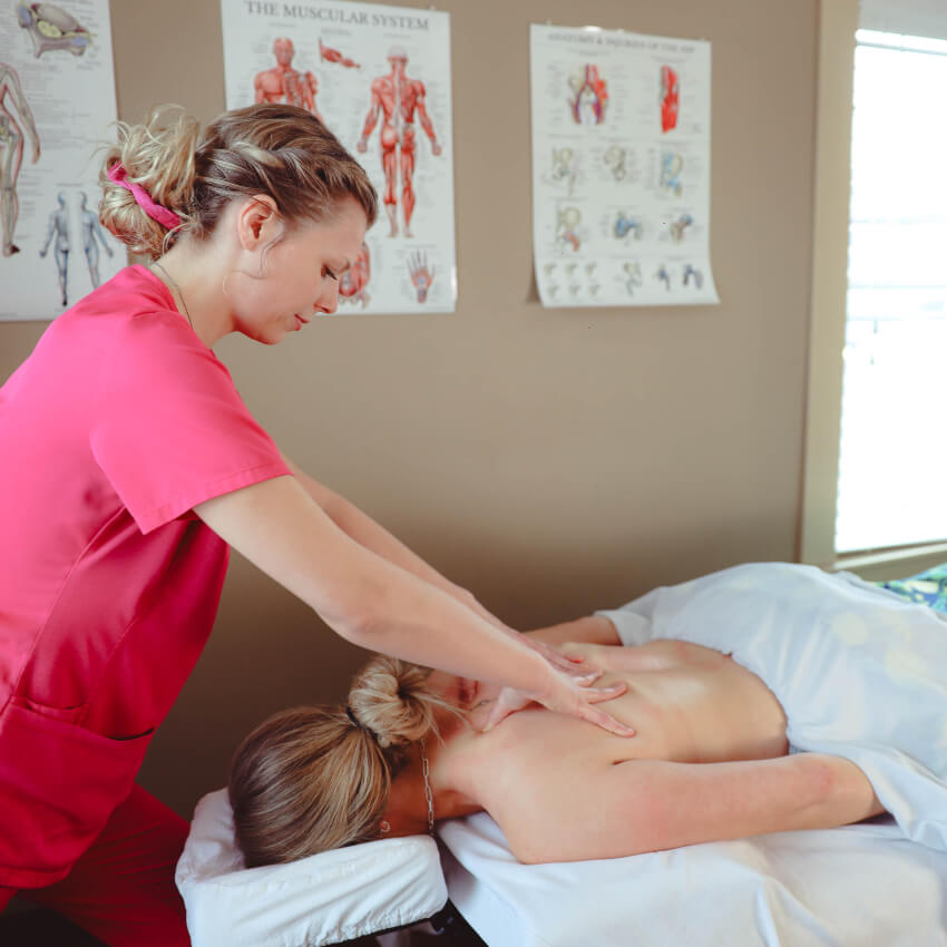 patient getting a massage