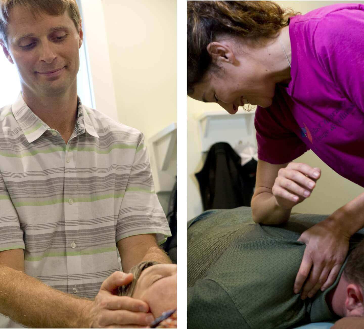 Dr. Andrew and Raven Winn treating patients