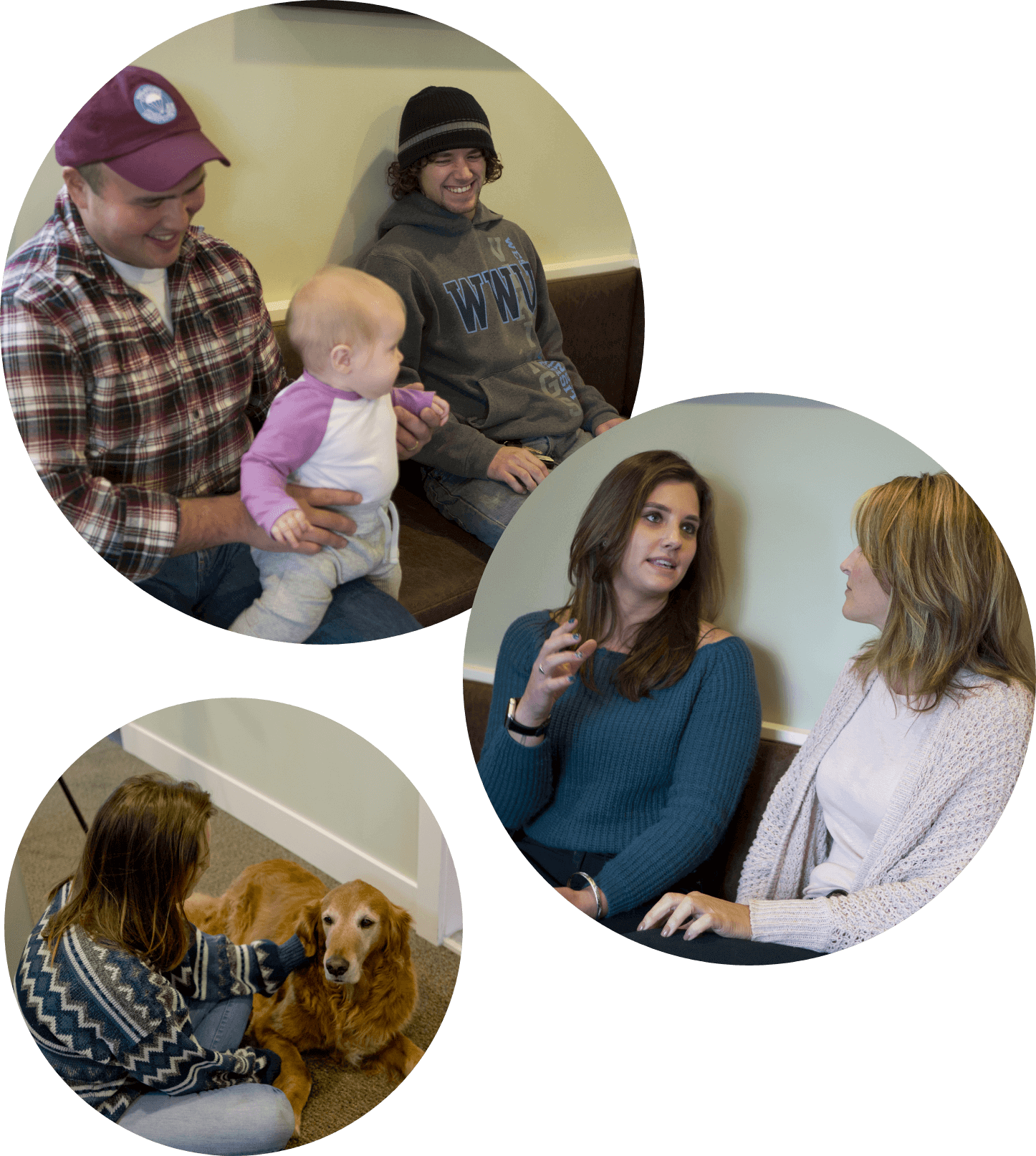 collage of patients at Atlas Chiropractic, Massage and Wellness Center