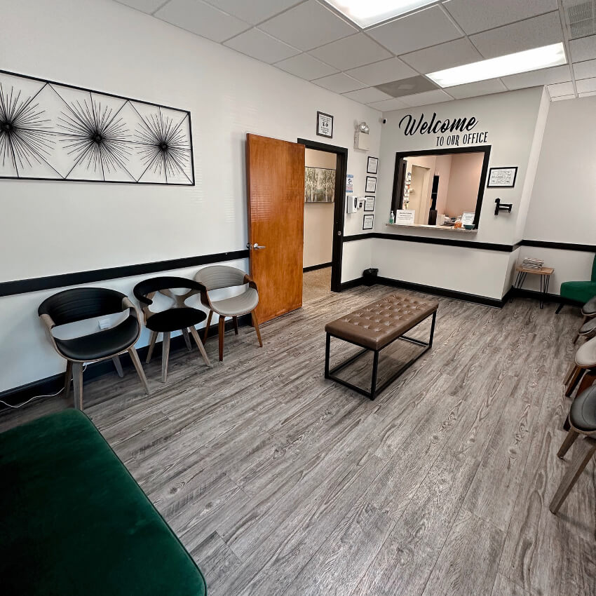 our waiting area