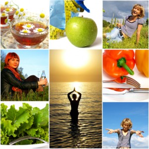 Healthy lifestyle concept. Diet and fitness