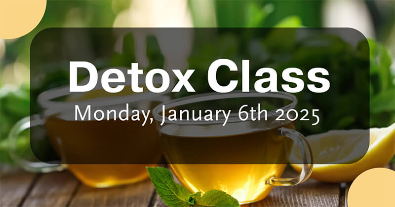 Detox Class flyer