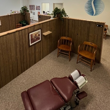 our adjusting area