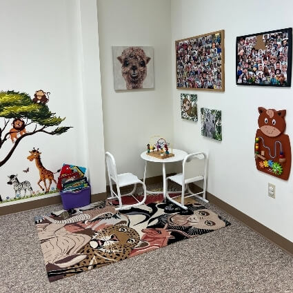 our childrens waiting area