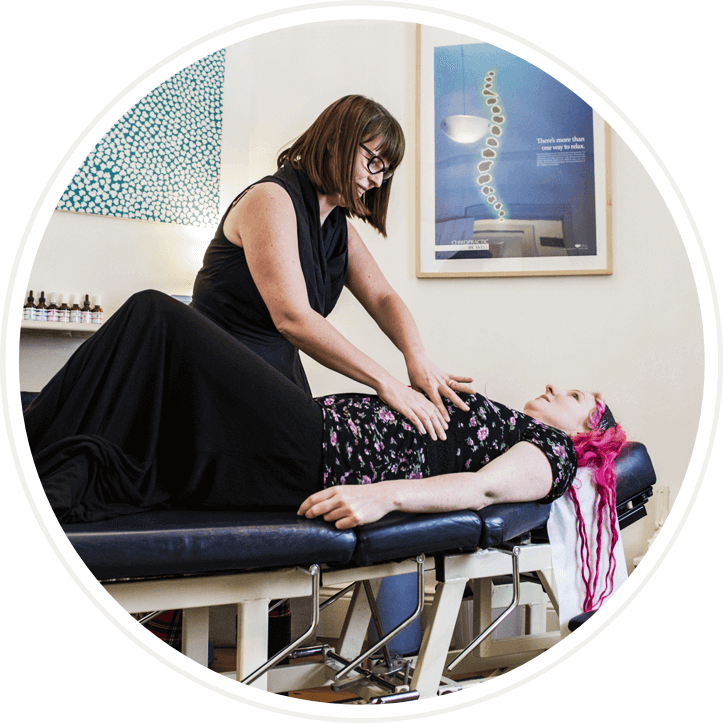 Sydney Chiropractor adjusting a female patient