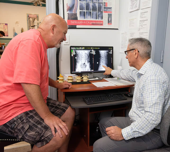 Doctor talking to patient