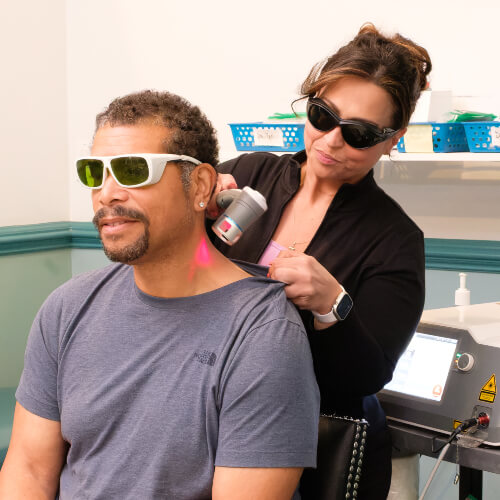 Easton patient treated with Laser Therapy