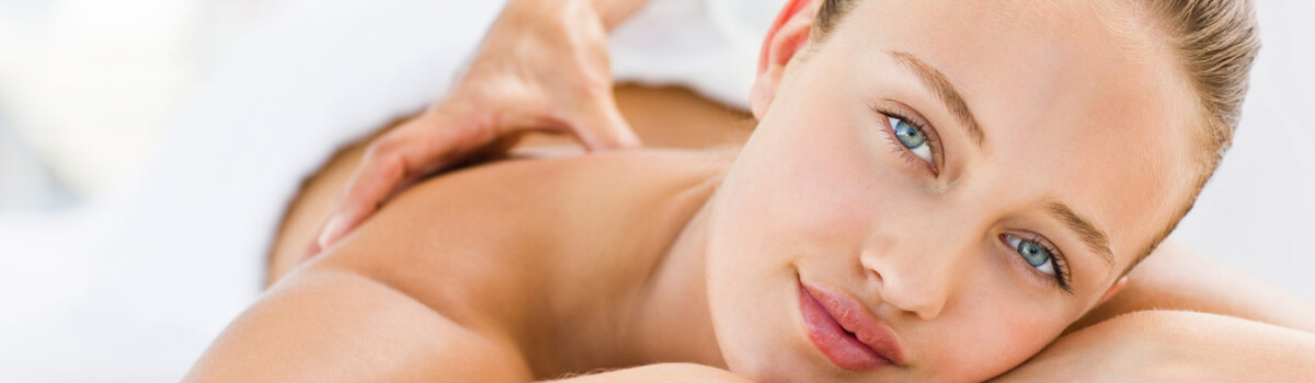 person getting back massage