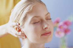 women receiving indian head massage