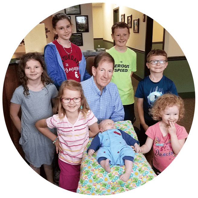 Dr. Calcara with children