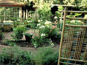 Garden area with flowers