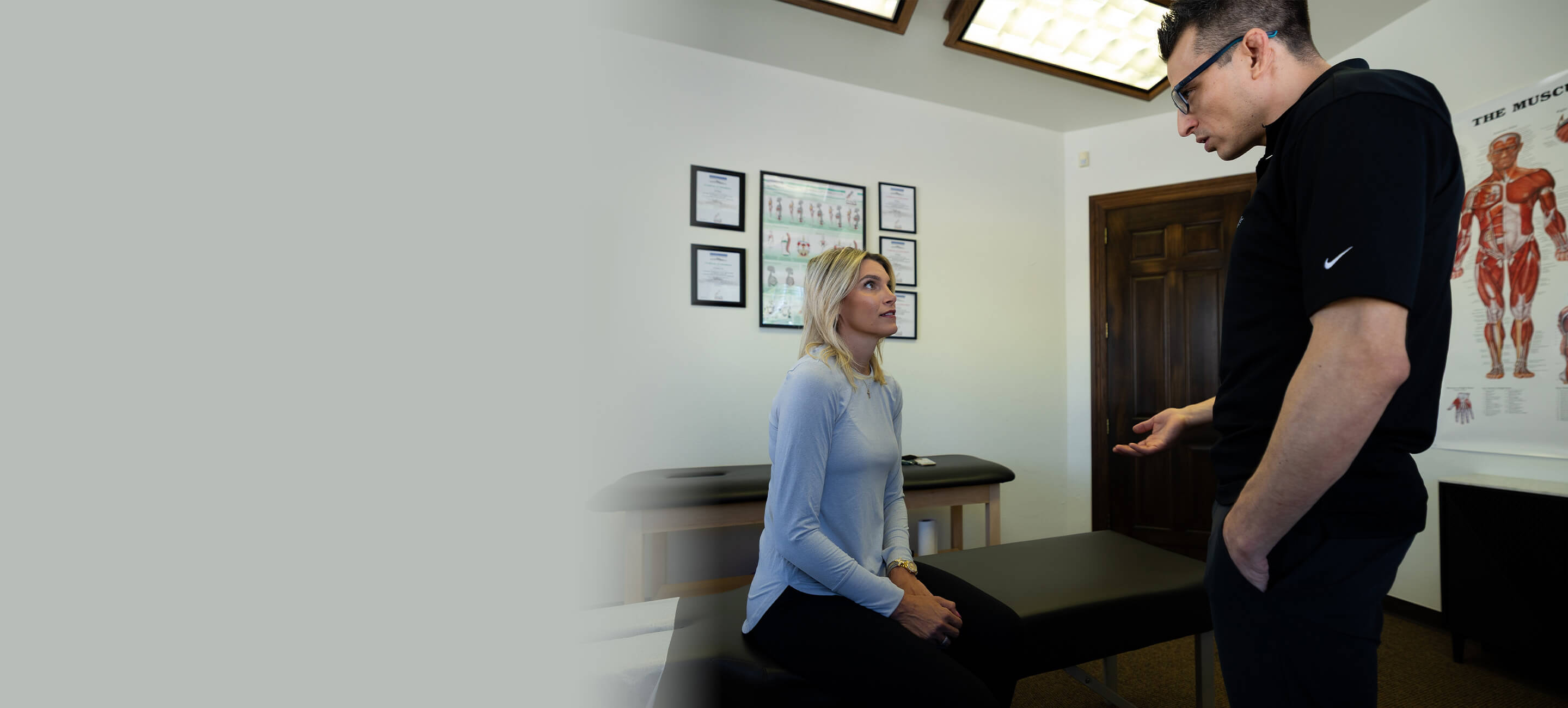 doctor talking to patient
