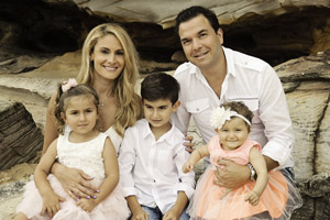 Dr Keith Farrugia (Chiropractor) & his family