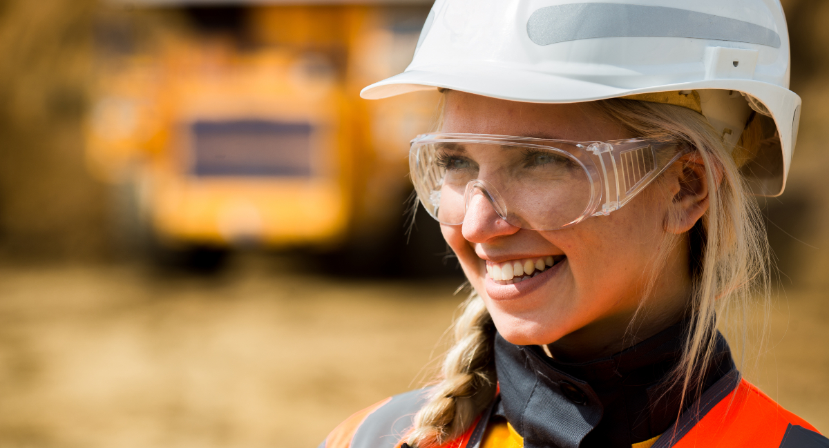 Female construction worker