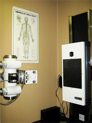 State-of-the-art exam room with digital x-ray software that greatly simplifies the transition from analog to digitized film.
