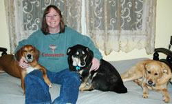 Dr. Lawson, Athens Chiropractor, and her dogs