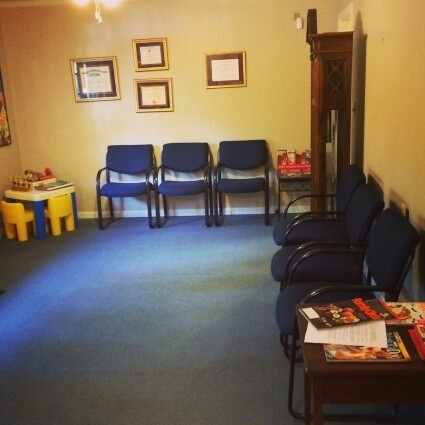 our office waiting area