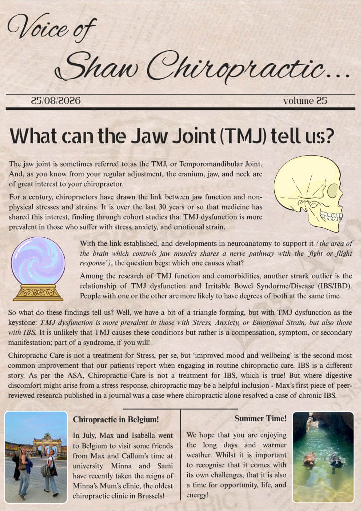 WhatcantheJawJoint (TMJ) tellus